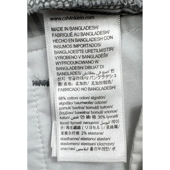 Calvin Klein Slim‎ Fit Shorts Striped Casual Walking Shorts Size 34 - Picture 6 of 9